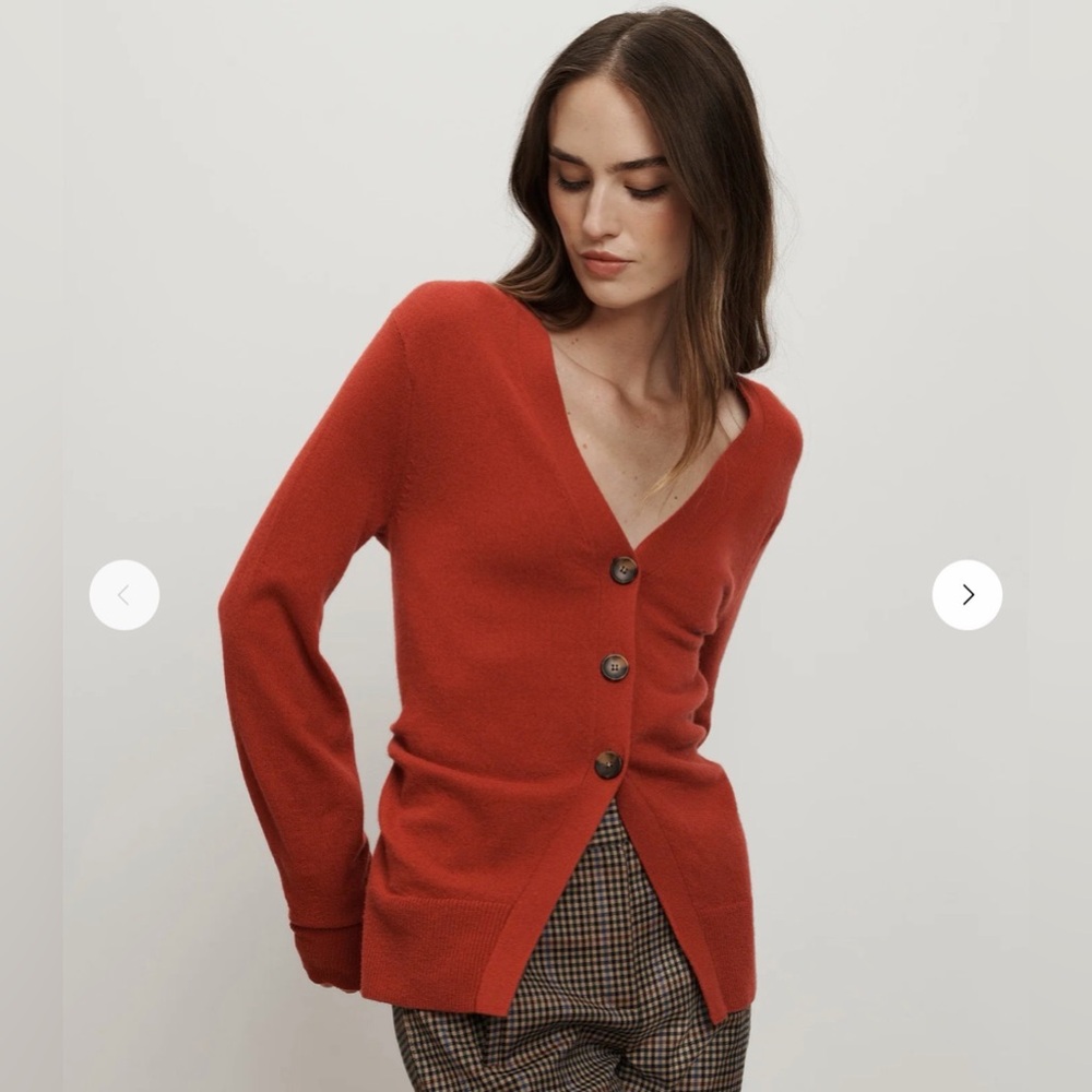Veronica Beard Red Cardigan Sweater